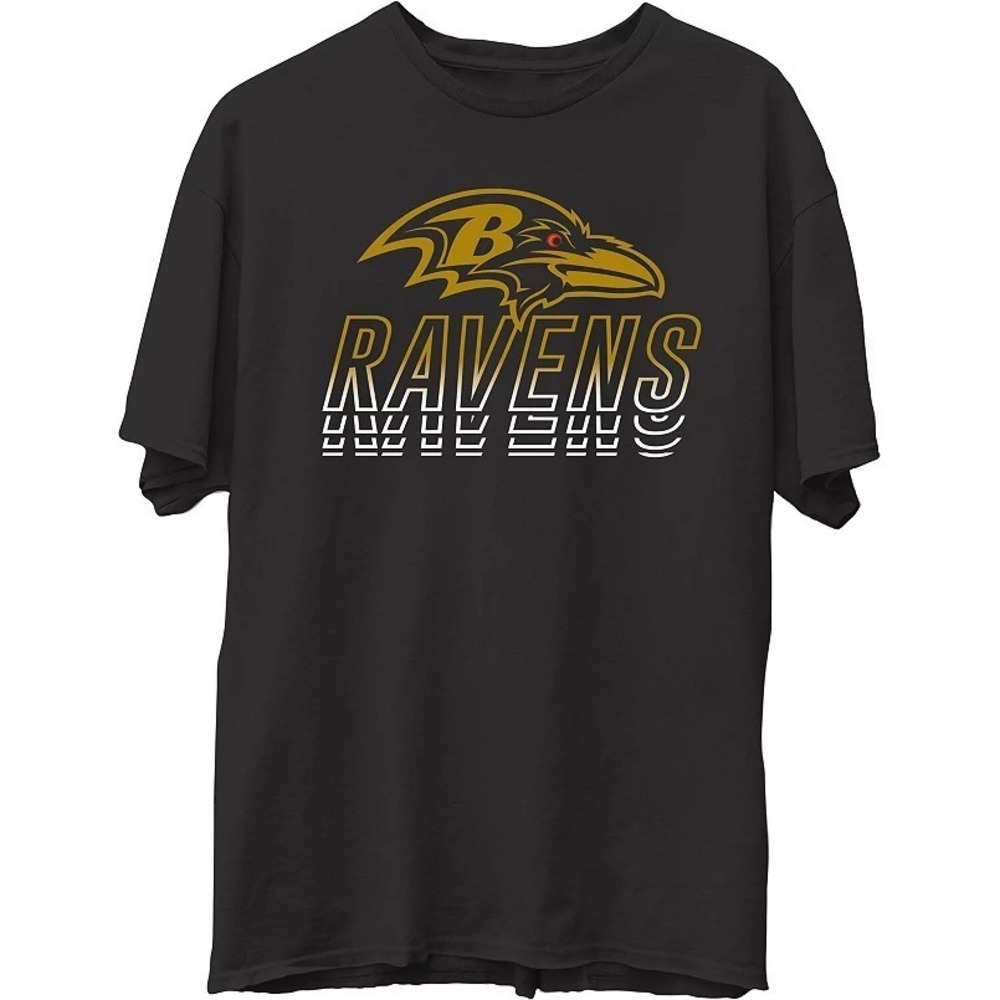 Men_s Junk Food Black Baltimore Ravens Repeat Win TShirt
